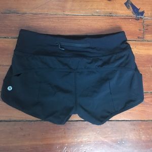 Lululemon Speed Short - sz 4 black